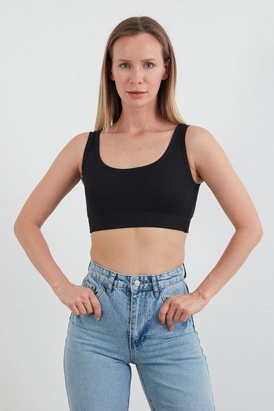 Fulla Moda Bustieră Crop Modal Fitil de bază