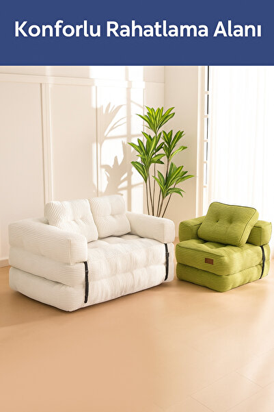 GOOD NİGHT Legom Kapri Yatak Kanepe Yeni Nesil Koltuk Pati dostu Kadife Kumaşlı