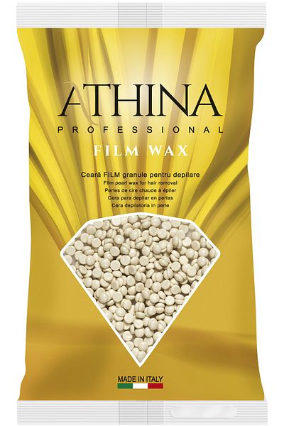 Athina Traditional elastic film depilatory wax, granule type, with vanilla ATHINA 1kg, art 1685