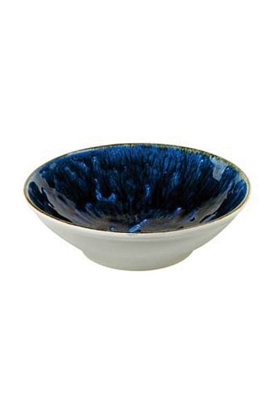 Kütahya Ocean Dishwasher Safe Porcelain Round Bowl Blue and White 24cm