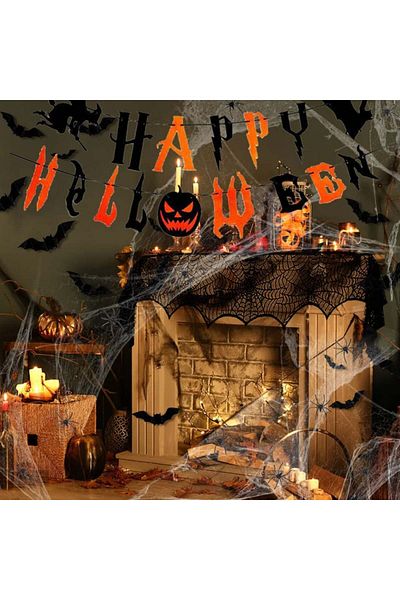 Metaparty Set of 36 Metaparty Halloween decorations, multicolor, polyester/PVC