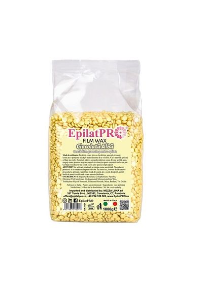 Epilat Pro Traditional elastic film depilatory wax with white chocolate, Epilat Pro, 1 kg, art 1724