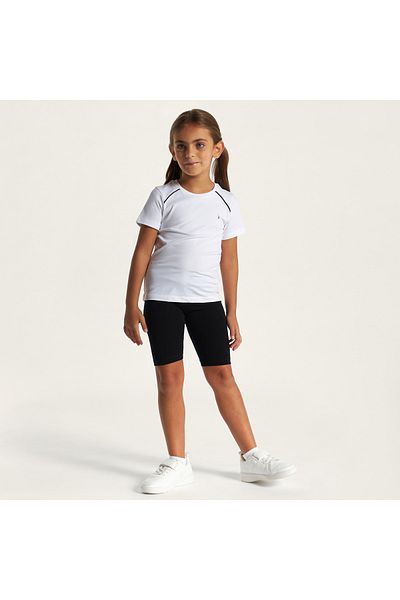 Juniors Solid Shorts With Elasticated Waistband