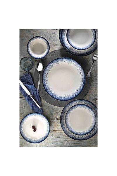 Kütahya Starry Dreams Porcelain Round Deep Dinner Plate Blue and White 21cm