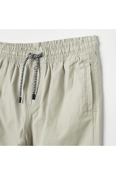 Juniors Solid Shorts With Drawstring Closure And Pockets