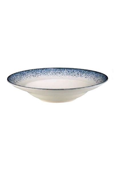Kütahya Starry Dreams Porcelain Round Deep Pasta Plate Blue and White 27cm