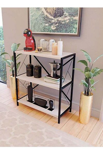 AGD 3 Layers Entryway Table Coffee Table for Living Room Entryway Sofa Foyer