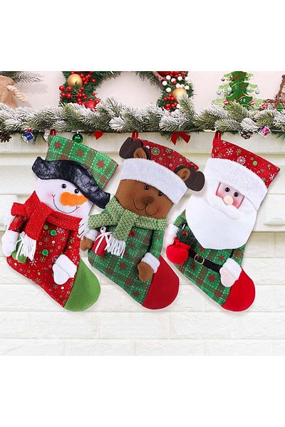FREESOO Set of 3 FREESOO socks, wool, multicolor, 20 x 45 cm