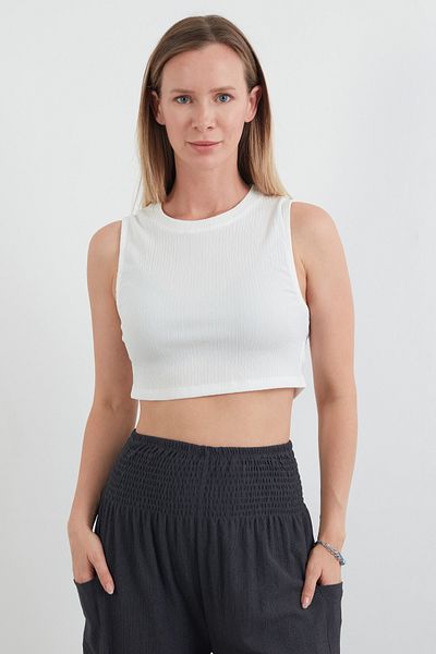 Fulla Moda Bürümcük Fabric Crop Body