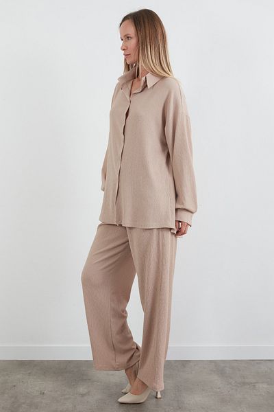 Fulla Moda Fullamodest Shirt Collar Wrapped Fabric Set