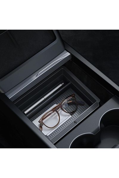 Spigen Center Console Organizer Tray (Carbon Edition) for Tesla Model 3 Highland