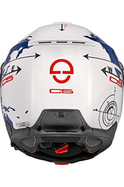 Schuberth C5 GLOBE BLUE ÇENE AÇILIR MOTOSİKLET KASKI