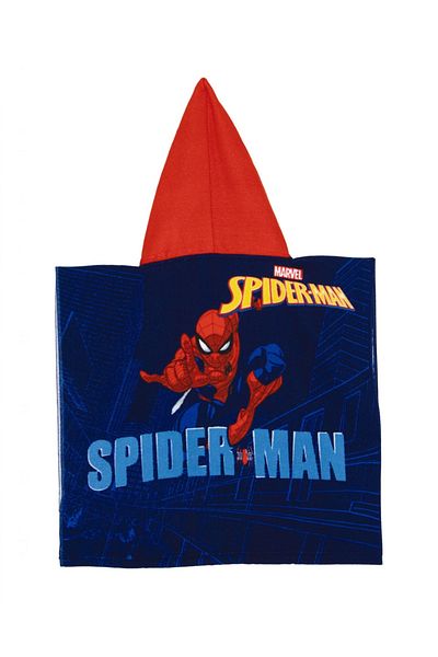 arditex Beach towel, Poncho, for children, Spiderman model, 55x55 cm, Arditex