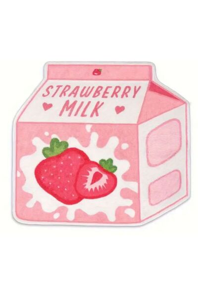 Rugs Modern Halı Kuzey Koleksiyonu Çilekli Süt Kutusu Dokuma Taban Asimetrik ...