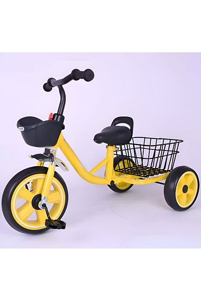 rexa Kids Tricycle with Rear Wagon – Baby Ride-On Trike with Storage Trailer