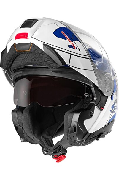 Schuberth C5 GLOBE BLUE ÇENE AÇILIR MOTOSİKLET KASKI