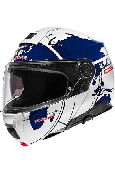 Schuberth C5 GLOBE BLUE ÇENE AÇILIR MOTOSİKLET KASKI