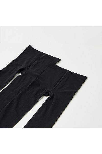 Juniors Solid Tights - Set Of 2