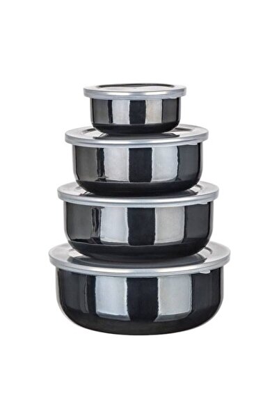 BANQUET Set caserole emailate Banquet Black, 8 piese