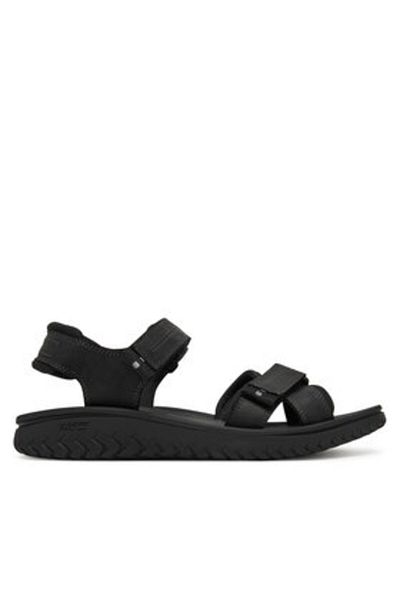 CLARKS Men's Sandals black CLARKS-26182010 BLACK LEATHER