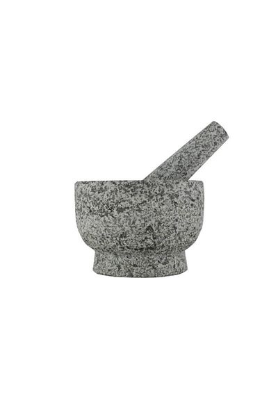 AzHome Mortar and pestle set 14 cm, made of granite, ideal for crushing spices