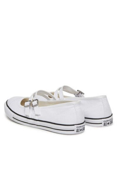 converse Balerini de damă albi CONVERSE-A11552C WHITE/EGRET/WHITE