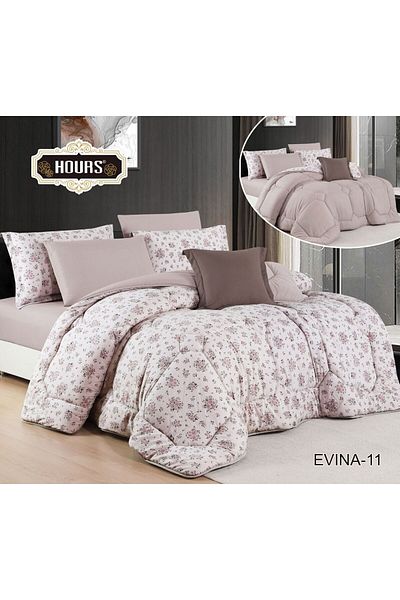 HOURS Horse Navran 7-piece comforter set with a modern and distinctive pattern, double-sided EVINA-011A