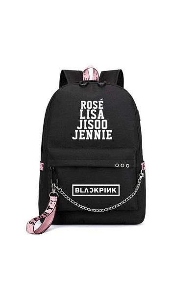 ENAR Backpack chain bag with USB charging port, black