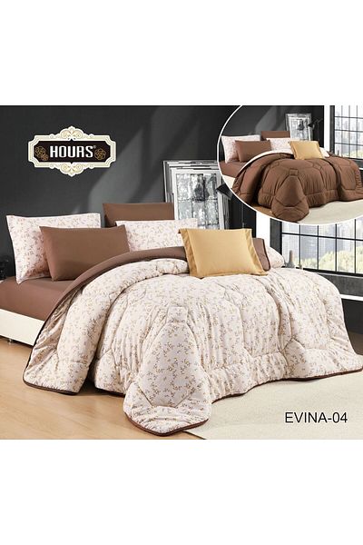HOURS Horse Navran 7-piece comforter set with a modern and distinctive pattern, double-sided EVINA-004A