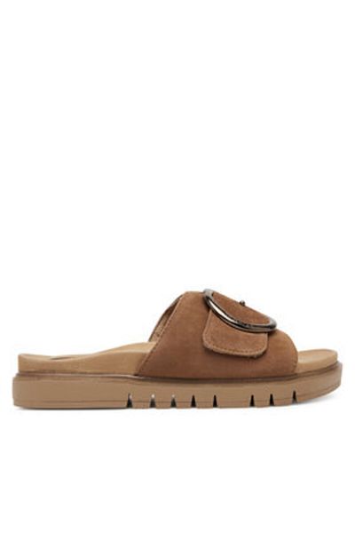 Tamaris Women's Flip-flops brown TAMARIS COMFORT-8-87106-42 306 COGNAC SUEDE