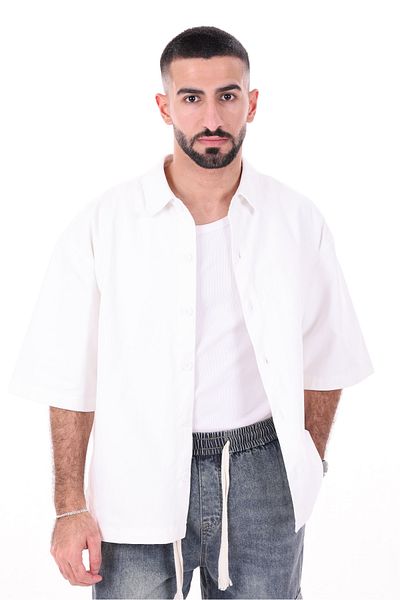 SWAG SA Square-cut shirt with embroidery