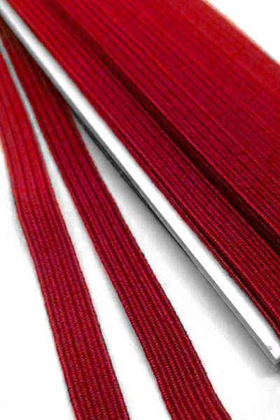 hapshoe Red 6 mm 5 Mt Durable Hard Flat Elastic Ribbon Rubber