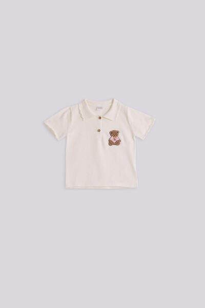 Layette Bg Store Baby Girl White Shorts Set