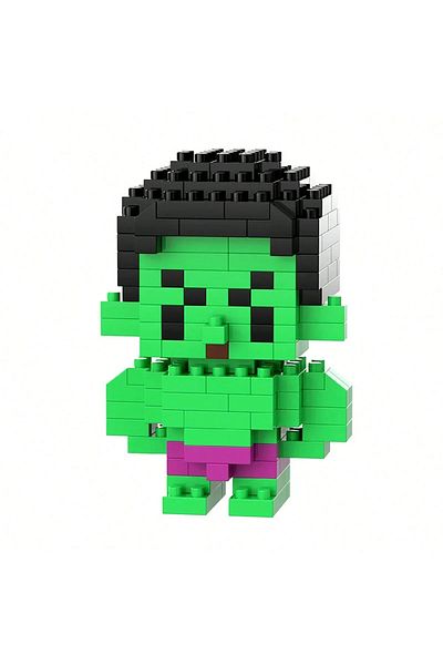 Toum Hulk Bricks Small Particle 3D Puzzle Lego Desktop Decoration