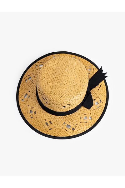 Koton Straw Hat with Band Detail