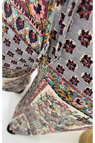 Sohotique By P Watercolor Effect Viscose Trousers Colorful
