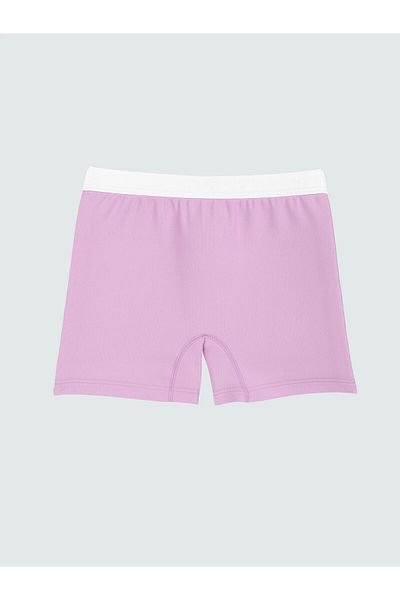 LC Waikiki Lcw kids ecru new year's themed girl's boxer set of 3
