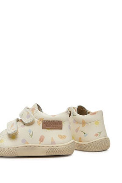 Naturino Girls Sneakers beige NATURINO-2018468 21 AMUR VL CALF PRFRESHEN MILK M