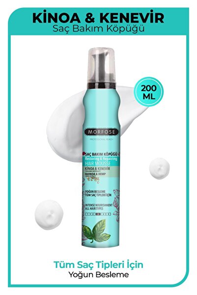 Morfose Kinoa Saç Köpüğü 200 ml - Yoğun Besleme- Tüm Saç Tipleri