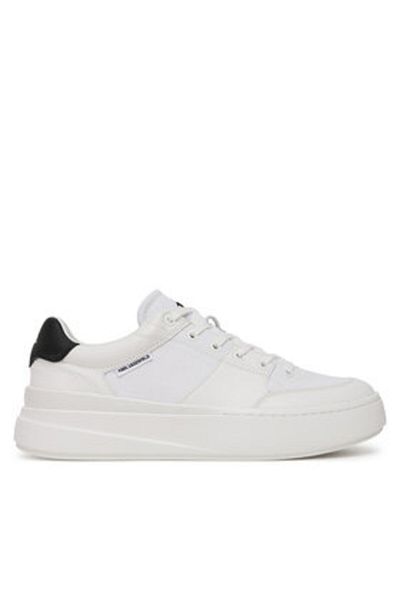 Karl Lagerfeld Men's Sneakers white KARL LAGERFELD-KL54025 011 WHITE LTHR