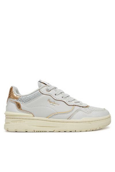 Pepe Jeans Teniși de damă albi PEPE JEANS-PLS00033 803OFF WHITE