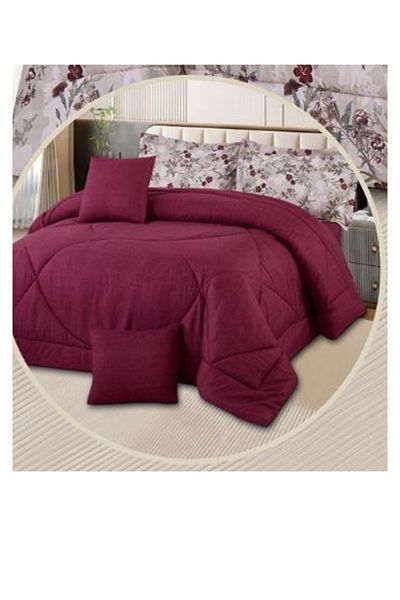 smart home Double-sided comforter set, 6-piece bedspread, 6-piece filling comforter, 100% microfiber comforter, 230 x 250 cm