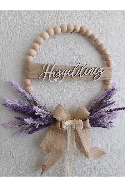 Okaliptus Tasarım Purple Lavender Welcome Door Ornament Home Gift