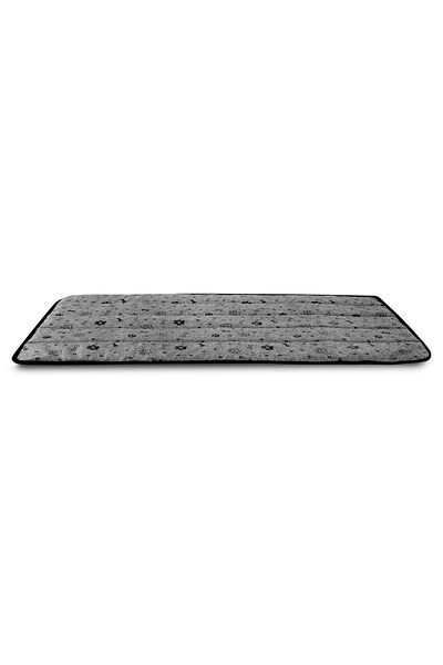 shumee Covoraș pentru câini 100x70 cm impermeabil, model oase, negru
