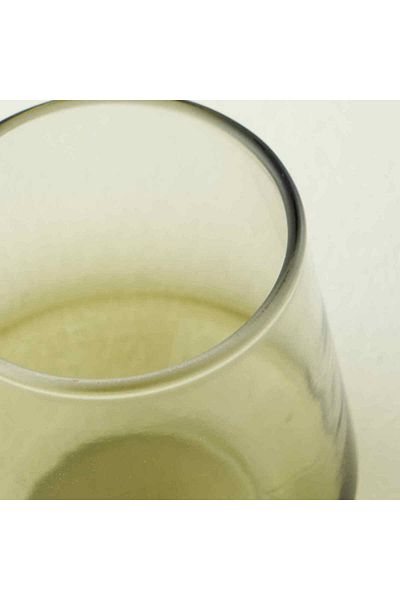 Bella Maison Colored 6-Piece Coffee Side Water Glass Green (115 Cc)