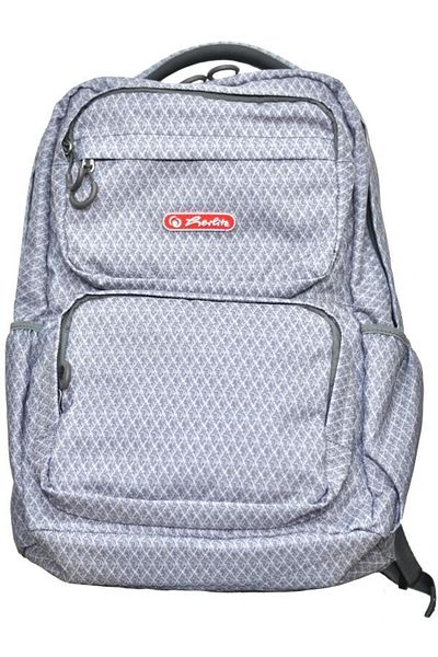 Herlitz Foggy backpack, Gray Harlequin motif