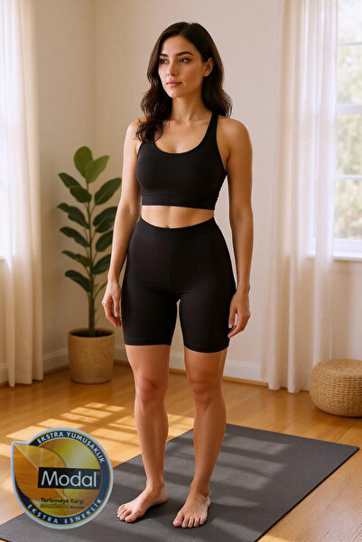 Kossiga Γυναικείο ψηλόμεσο κοντό κολάν εξαιρετικά άνετο 3 τεμαχίων