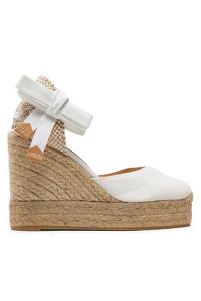 Castaner Espadrile albe pentru femei CASTANER-020961-200 BLANCO