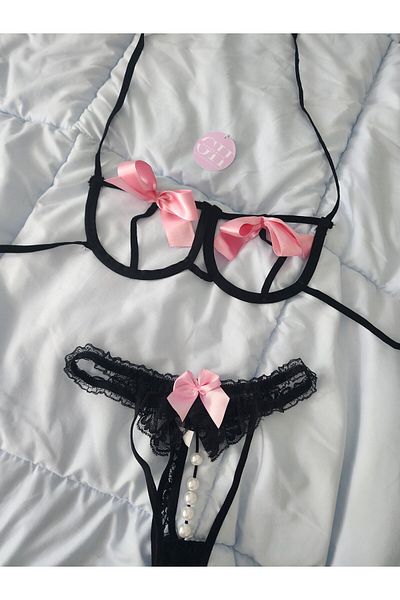 G&H UNDERWEAR Pearl String Thong Panties Set