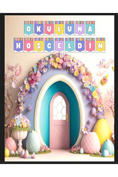 PROMISEBACKDROP2 Okuluna Hoşgeldin, Okul Etkinlik Kumaş Fon 150x200